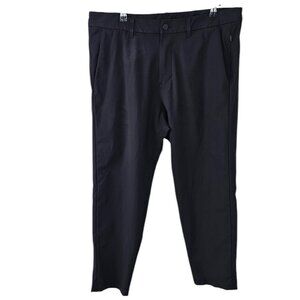 Lululemon Mens Commission Pant, Slim, Black, Stretch, Performance, Size 34